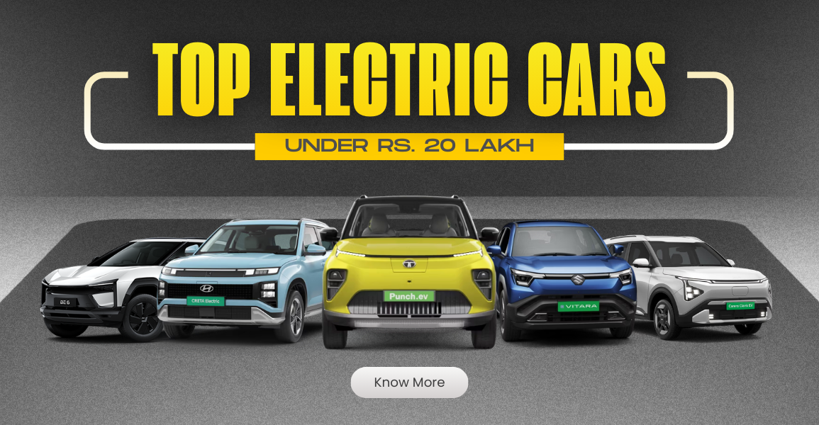 Top Electric Cars Under ₹20 Lakh